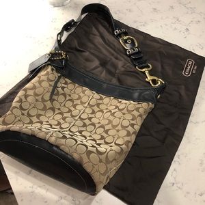 Coach bucket bag with buckle detail